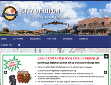 Tablet Screenshot of cityofripon.org